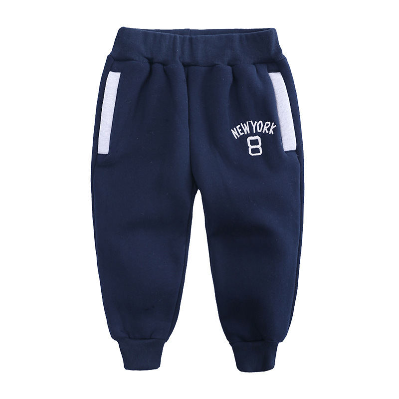 Autumn Winter Kids Toddler Boys Casual Sport Pants For Boys Fleece Trousers For Children Pant Boys Clothes 2 3 4 5 6 7 Year LJ201127