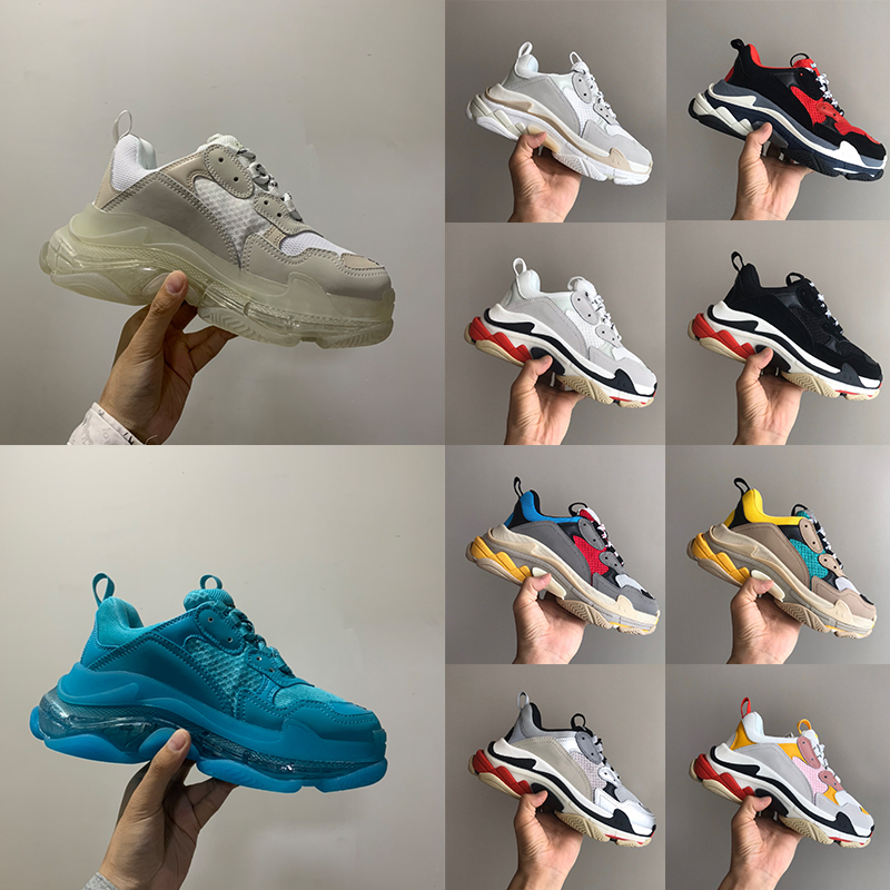 Paris 17FW Fashion shoe Women Shoes grey white black Triple S Sneakers for Men Spring chaussures Navy Blue Daddy Shoes, 28
Paris 17FW Fashion shoe Women Shoes grey white black Triple S Sneakers for Men Spring chaussures Navy Blue Daddy Shoes, 28