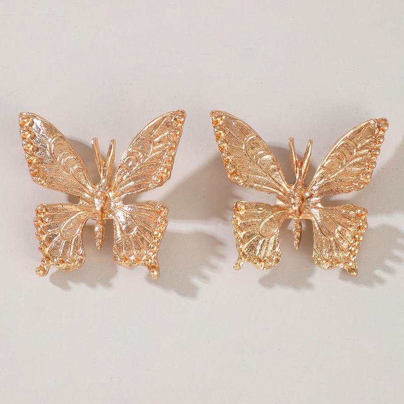 Fashion Gold Color Butterfly Stud Earrings for Women Bohemian Metal Earrings Jewelry Party Christmas Gift 2020New10188
Fashion Gold Color Butterfly Stud Earrings for Women Bohemian Metal Earrings Jewelry Party Christmas Gift 2020New10188