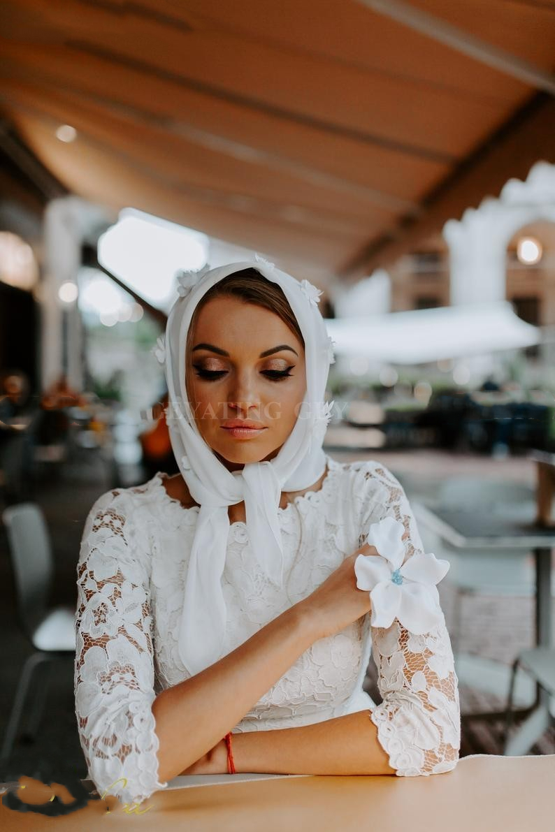 Rustic Bohemian Full Lace Open Back Wedding Dress with Sleeves 2022 Vintage Boho Beach Bridal Gowns A Line Country Plus Size Bride Dresses