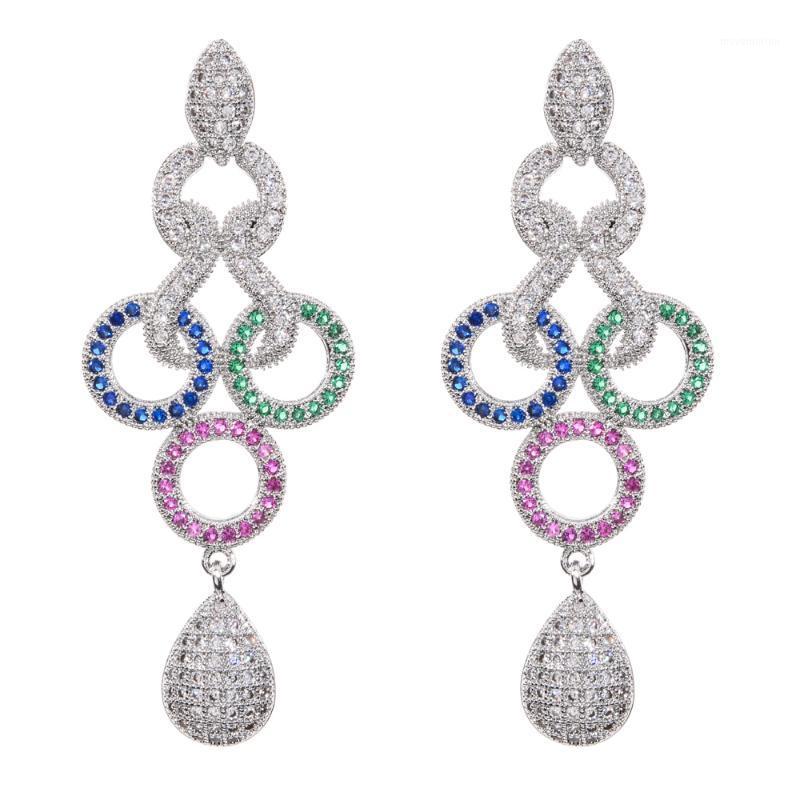 European and American fashion classic micro-inlaid color zircon earrings, jewelry earrings for women/girls wedding party ER-3371
European and American fashion classic micro-inlaid color zircon earrings, jewelry earrings for women/girls wedding party ER-3371
