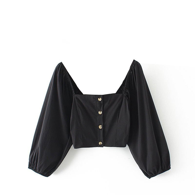 2021 New Autumn of the French Vintage Blow Blusa Short Plissada Elegant Cut Square Collar Single Women Top U2AQ, Black
2021 New Autumn of the French Vintage Blow Blusa Short Plissada Elegant Cut Square Collar Single Women Top U2AQ, Black