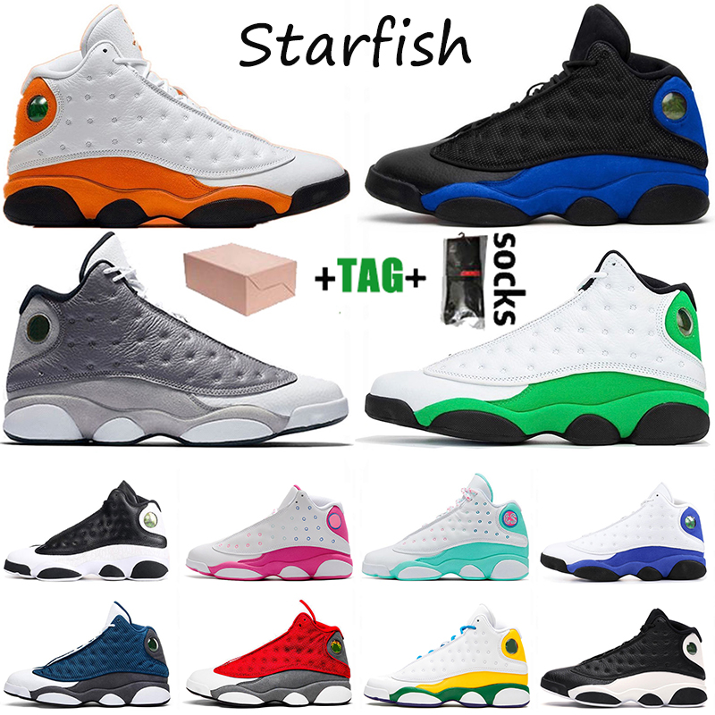 WITH BOX Stock Top Quality Flint Starfish X Jumpman 13 13s Mens Basketball Shoes Hyper Royal Sports Trainers Outdoor Sneakers
WITH BOX Stock Top Quality Flint Starfish X Jumpman 13 13s Mens Basketball Shoes Hyper Royal Sports Trainers Outdoor Sneakers