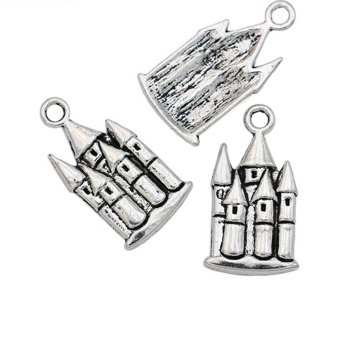 200pcs/lot Antique Silver Plated Castle House Charms Pendant for Jewelry Making Bracelet Accessories DIY 12x22mm, Bronze;silver
200pcs/lot Antique Silver Plated Castle House Charms Pendant for Jewelry Making Bracelet Accessories DIY 12x22mm, Bronze;silver