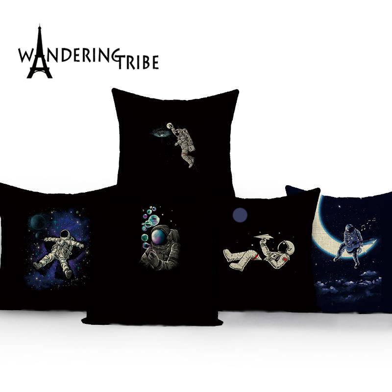 Cartoon Astronaut Cushion Cover Rocket Moon Pillow Cover for Dark Old Fashioned Decorative Living Roombedroom Cushions Almofadas, L2152-16
Cartoon Astronaut Cushion Cover Rocket Moon Pillow Cover for Dark Old Fashioned Decorative Living Roombedroom Cushions Almofadas, L2152-16