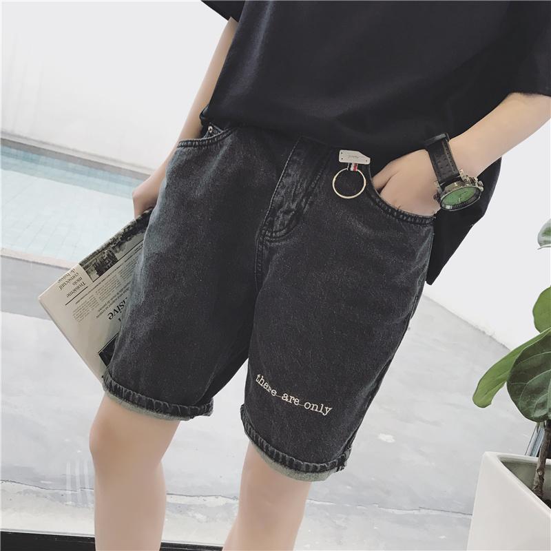 shorts men cotton jeans shorts homme ete embroidery denim male man black coton, Dark grey
shorts men cotton jeans shorts homme ete embroidery denim male man black coton, Dark grey