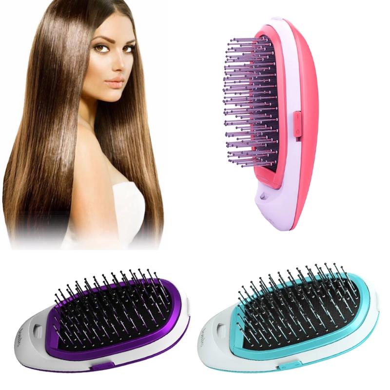 Portable Electric Brush Hair Straightener Negative Ionic straightening comb Brush Anti-static Massage Mini Straight Hair comb
Portable Electric Brush Hair Straightener Negative Ionic straightening comb Brush Anti-static Massage Mini Straight Hair comb