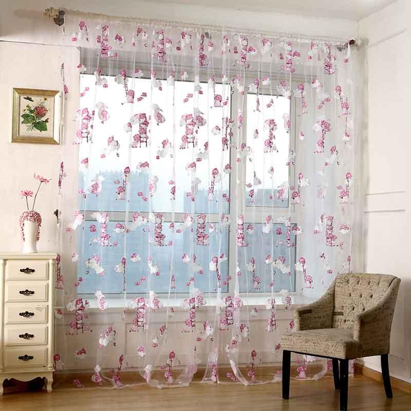 Lovely Bear Tulle Curtains For Living Room Children's Room Rod Pocket Curtain Transparent Cartoon Curtain For Bedroom, Pink
Lovely Bear Tulle Curtains For Living Room Children's Room Rod Pocket Curtain Transparent Cartoon Curtain For Bedroom, Pink