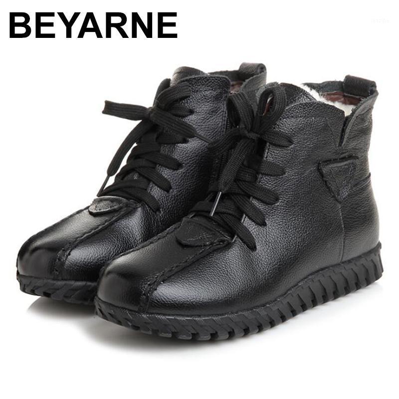 BEYARNE Everest winter boots femal botas woman boots real cow leather sheep wool warm cotton lace up rubber sole1, Black
BEYARNE Everest winter boots femal botas woman boots real cow leather sheep wool warm cotton lace up rubber sole1, Black