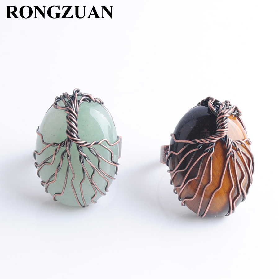 Antique Rings for Women Vintage Finger Jewelry Egg Shape Natural Stone Bead Wire Wrapped Tree of Life Adjustable Ring DBX306 
Antique Rings for Women Vintage Finger Jewelry Egg Shape Natural Stone Bead Wire Wrapped Tree of Life Adjustable Ring DBX306