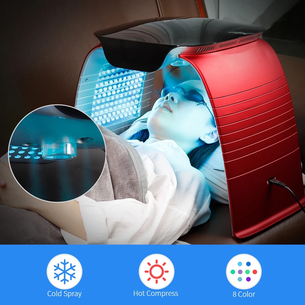 4-IN-1 LED Photon Machine Salon 8 LED Colors Mask Cold Nano Spray Moisturizing Hot Compress UV Light Absorb Ca+ SkinRejuvenation
4-IN-1 LED Photon Machine Salon 8 LED Colors Mask Cold Nano Spray Moisturizing Hot Compress UV Light Absorb Ca+ SkinRejuvenation