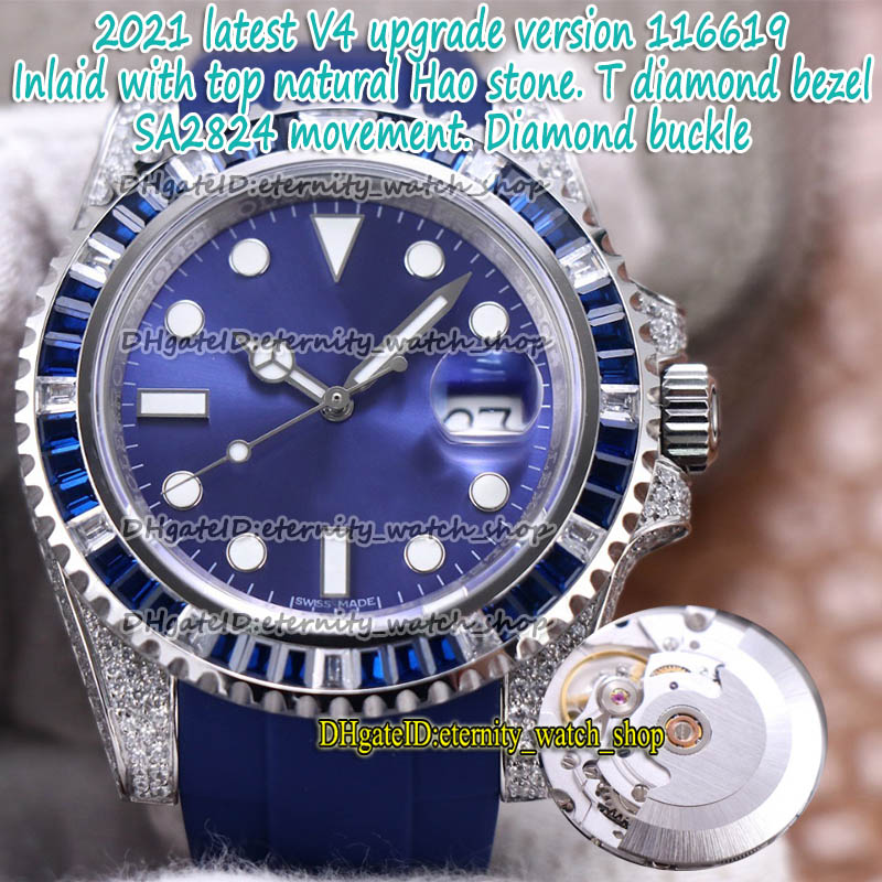 eternity NF 2021 V4 Upgrade version Diamond inlay 904L Steel ETA 2824 SA2824 Automatic Blue 116619 Mens Watch Iced Out Diamonds Watches 116, Box
eternity NF 2021 V4 Upgrade version Diamond inlay 904L Steel ETA 2824 SA2824 Automatic Blue 116619 Mens Watch Iced Out Diamonds Watches 116, Box