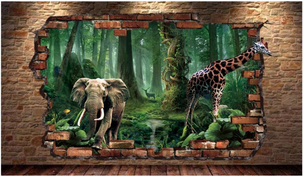3d wallpaper custom photo mural Forest Animal World Elephant Giraffe Brick Wall decor living room 3d wall murals wallpaper for walls 3 d, Non-woven
3d wallpaper custom photo mural Forest Animal World Elephant Giraffe Brick Wall decor living room 3d wall murals wallpaper for walls 3 d, Non-woven