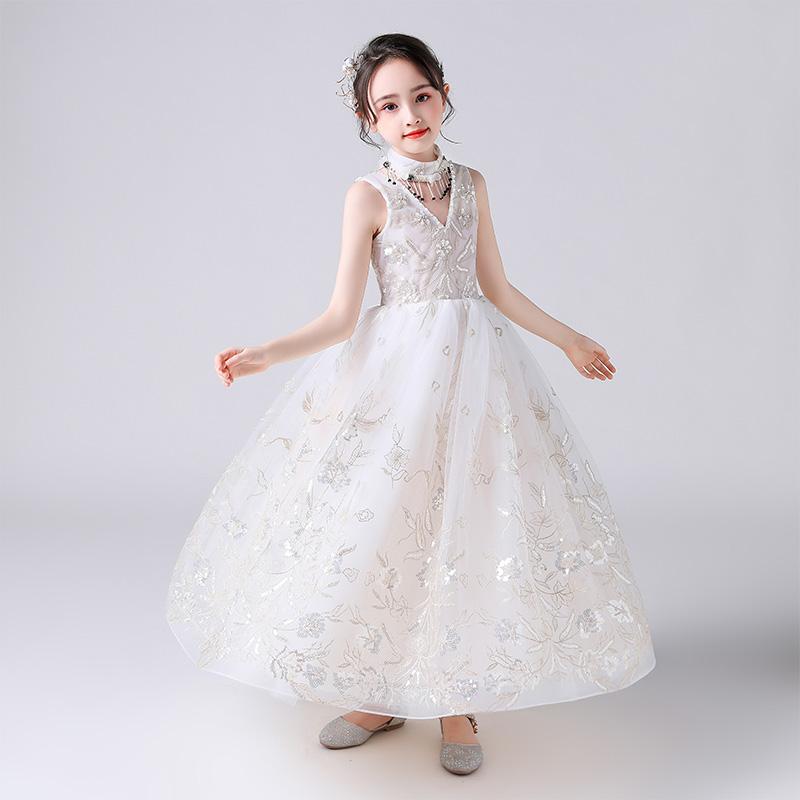Elegant Sequined Flower Girl Dresses For Wedding Kids Birthday Party Long Robe Beadings Bandage Prom Gowns For First Communion, As thr photo
Elegant Sequined Flower Girl Dresses For Wedding Kids Birthday Party Long Robe Beadings Bandage Prom Gowns For First Communion, As thr photo