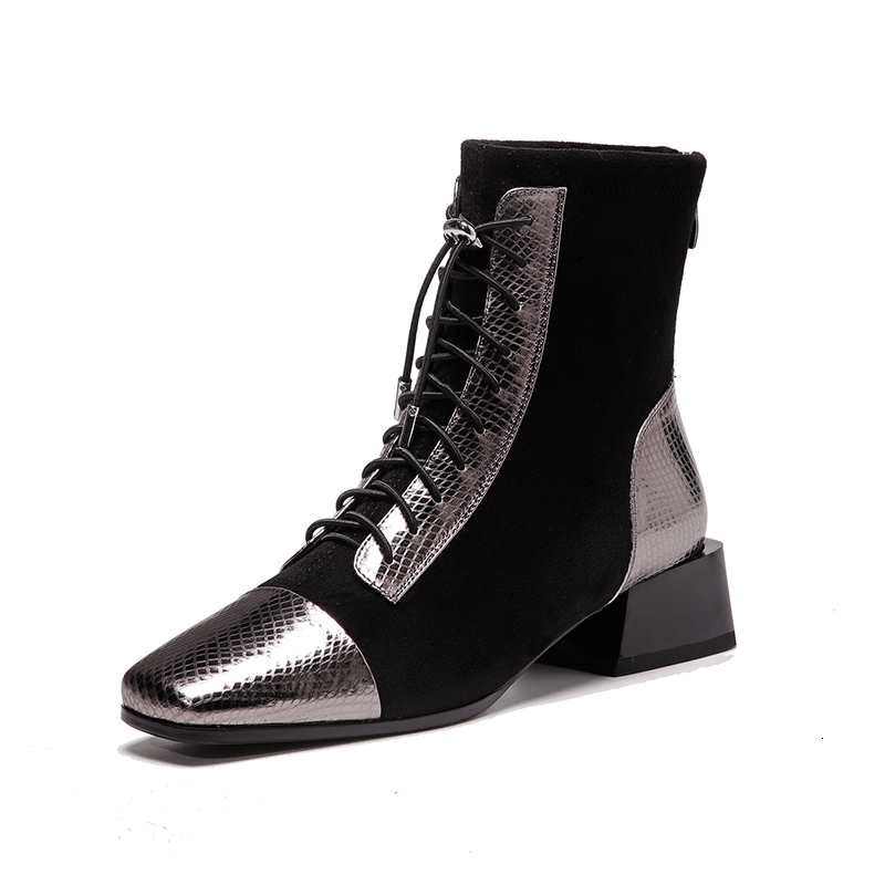 2021 New Women 4cm Med Heels Ankle Genuine Leather Patchwork Corss-tied Square Toe Party Wedding Shoes Woman Basic Boots 74l8, Gun
2021 New Women 4cm Med Heels Ankle Genuine Leather Patchwork Corss-tied Square Toe Party Wedding Shoes Woman Basic Boots 74l8, Gun