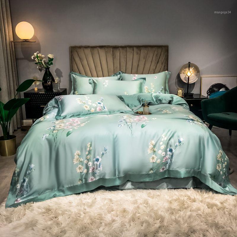 Light Green,Pink Floral Blossom Duvet Cover set Ultra Soft Tencel Summer Bedding set Flat sheet Pillowcases Queen King size 4pcs1, Color 4
Light Green,Pink Floral Blossom Duvet Cover set Ultra Soft Tencel Summer Bedding set Flat sheet Pillowcases Queen King size 4pcs1, Color 4