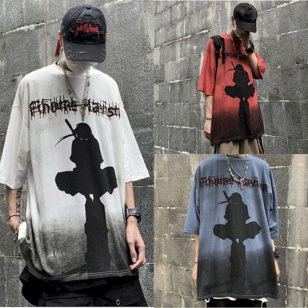 Compassionate men's dark decadent short-sleeved ins original anime Naruto clothes Uchiha Itachi loose half-sleeved t-shirt W1221, White;black
Compassionate men's dark decadent short-sleeved ins original anime Naruto clothes Uchiha Itachi loose half-sleeved t-shirt W1221, White;black