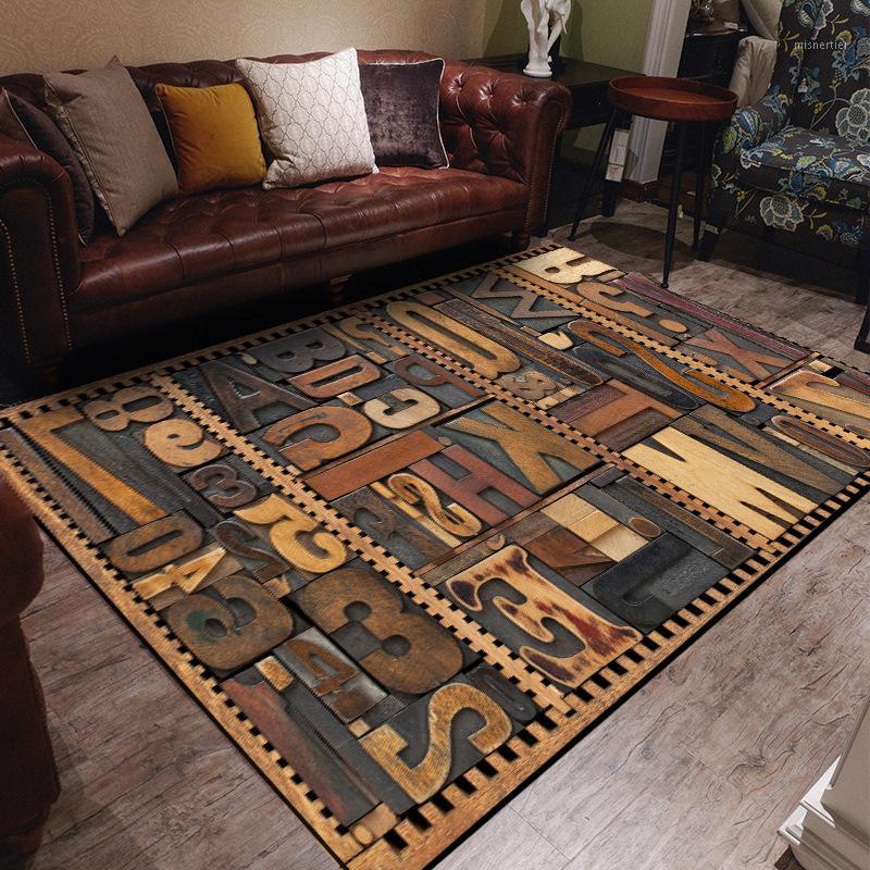 Retro 3D Imitation Wood Letter Carving Printed Carpets Rugs For Living Room Doormat Bedroom Bedside Pad tapete para vloerkleed1
Retro 3D Imitation Wood Letter Carving Printed Carpets Rugs For Living Room Doormat Bedroom Bedside Pad tapete para vloerkleed1
