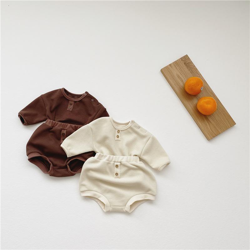 Baby Boys 2pcs Clothes Set Girls Long Sleeve Top + Shorts Clothing Pajamas Outfit Toddler Causal Waffle Clothing Spring Suit, Apricot
Baby Boys 2pcs Clothes Set Girls Long Sleeve Top + Shorts Clothing Pajamas Outfit Toddler Causal Waffle Clothing Spring Suit, Apricot