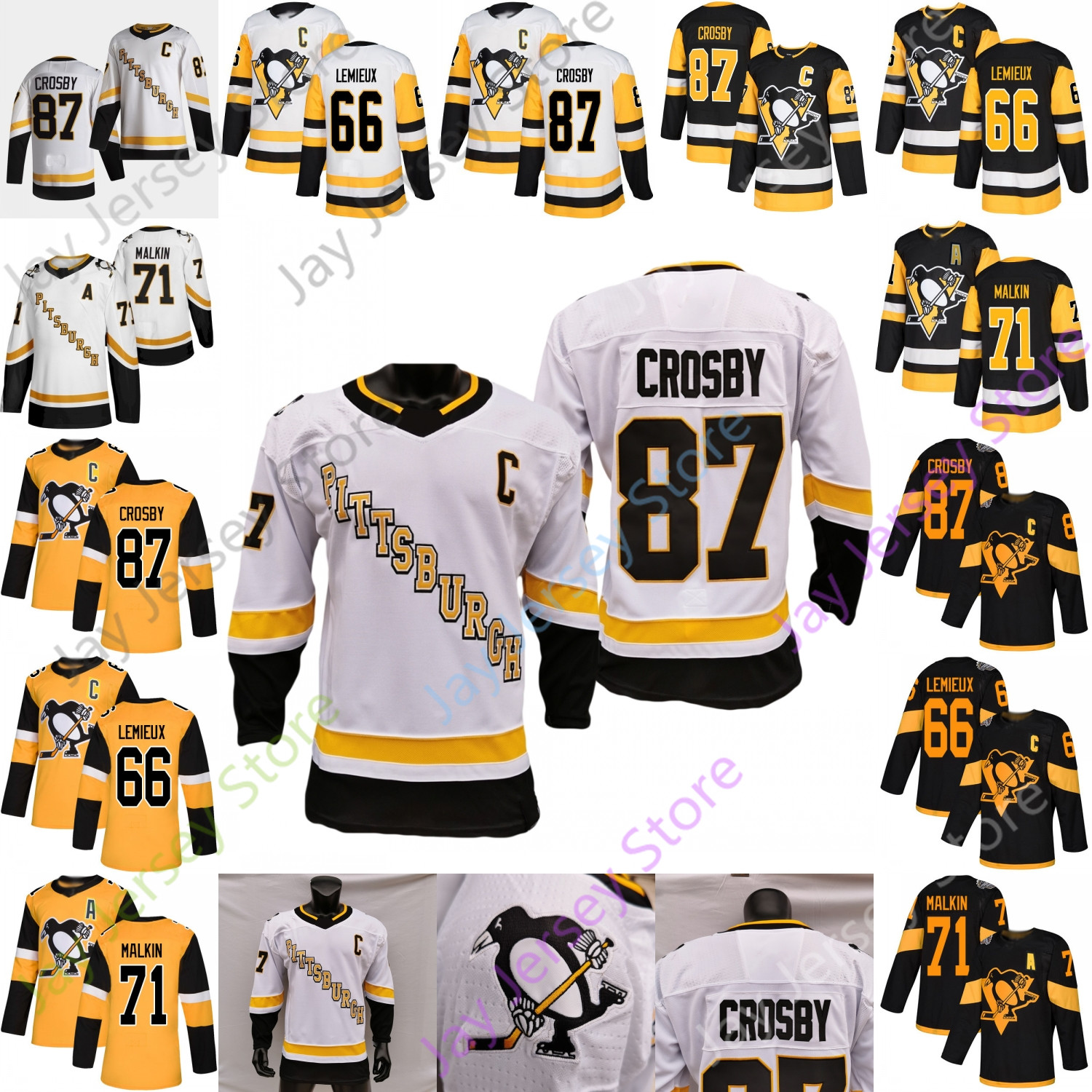 2021 Pittsburgh Penguins Ice Hockey Jersey Mario Lemieux Evgeni Malkin 87 Sidney Crosby Size S-3XL All Stitched, Black;red
2021 Pittsburgh Penguins Ice Hockey Jersey Mario Lemieux Evgeni Malkin 87 Sidney Crosby Size S-3XL All Stitched, Black;red
