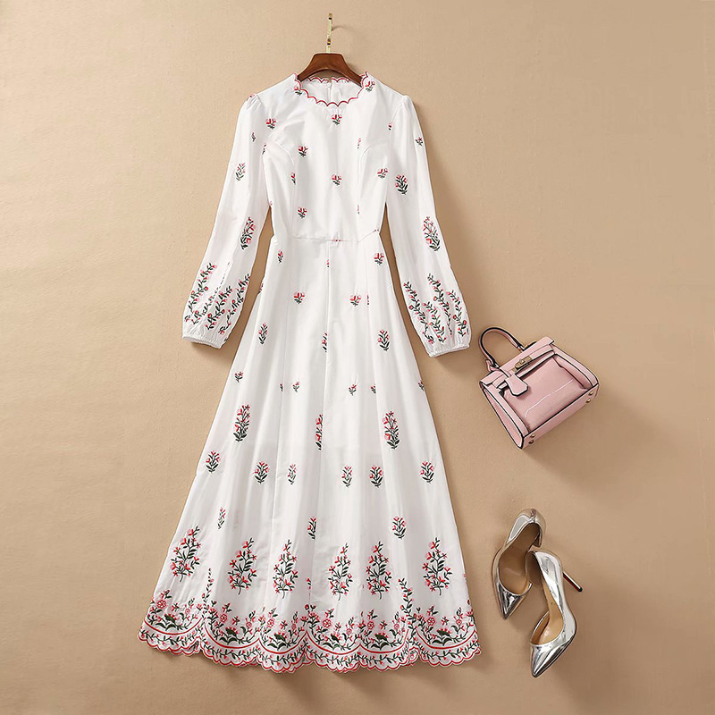 Plus Size Dress 2020 Autumn A Line Long Sleeve Dress Prom Fashion Crew Neck Embroidery Flora Print Brand Same Style yimi, Customize
Plus Size Dress 2020 Autumn A Line Long Sleeve Dress Prom Fashion Crew Neck Embroidery Flora Print Brand Same Style yimi, Customize
