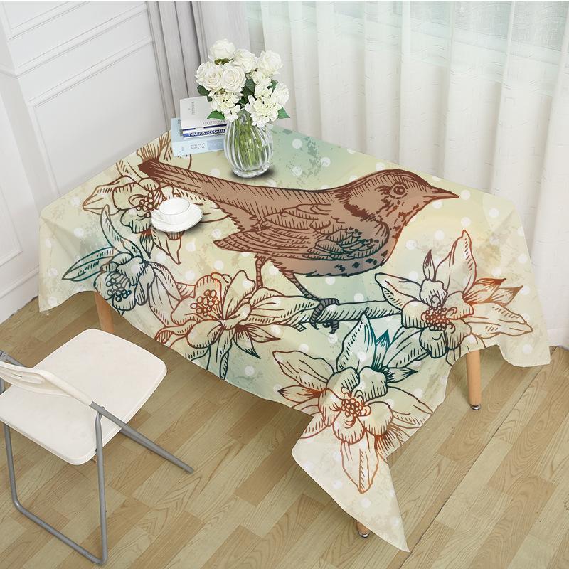 Decorative Table Cloth Rectangular Party Banquet Outdoor Tablecloth Home Decor Table Cover sparrow Birdcage Pattern MZ0017
Decorative Table Cloth Rectangular Party Banquet Outdoor Tablecloth Home Decor Table Cover sparrow Birdcage Pattern MZ0017