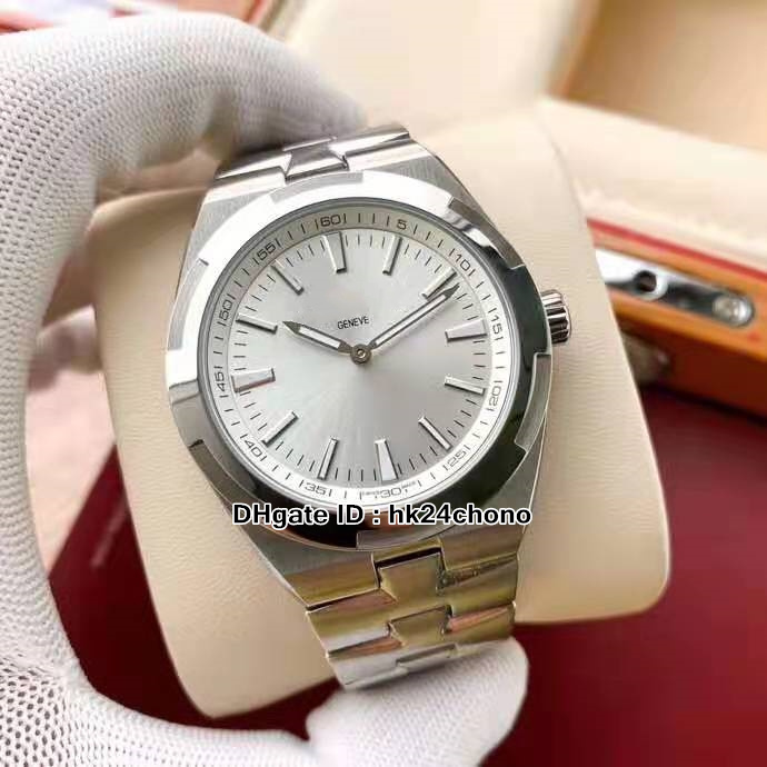 High Quality New Overseas 2000V/120G-B122 White Dial Automatic Men's Watch Silver Case Gents Sport Watches Stainless Steel Hand
High Quality New Overseas 2000V/120G-B122 White Dial Automatic Men's Watch Silver Case Gents Sport Watches Stainless Steel Hand