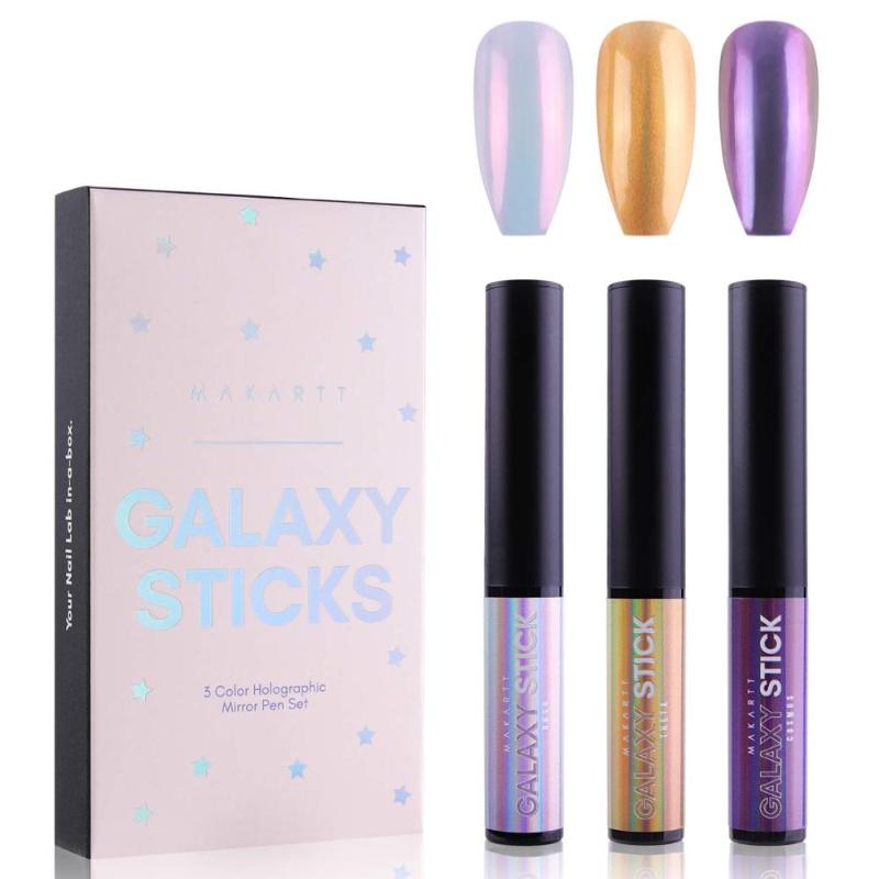 MakarGalaxy Sticks Chrome Nail Powder Pen Holographic Nail Powder 3 Colors Air Cushion Pen Mirror Effect Art DIY Gel
MakarGalaxy Sticks Chrome Nail Powder Pen Holographic Nail Powder 3 Colors Air Cushion Pen Mirror Effect Art DIY Gel