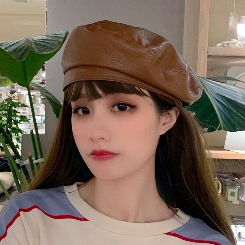 H3540 Leather Beret Hat Female Spring Autumn Korean Pure Color Shopping Casual Painter Cap Women Flat Top Fashion Simple Hats, Black
H3540 Leather Beret Hat Female Spring Autumn Korean Pure Color Shopping Casual Painter Cap Women Flat Top Fashion Simple Hats, Black