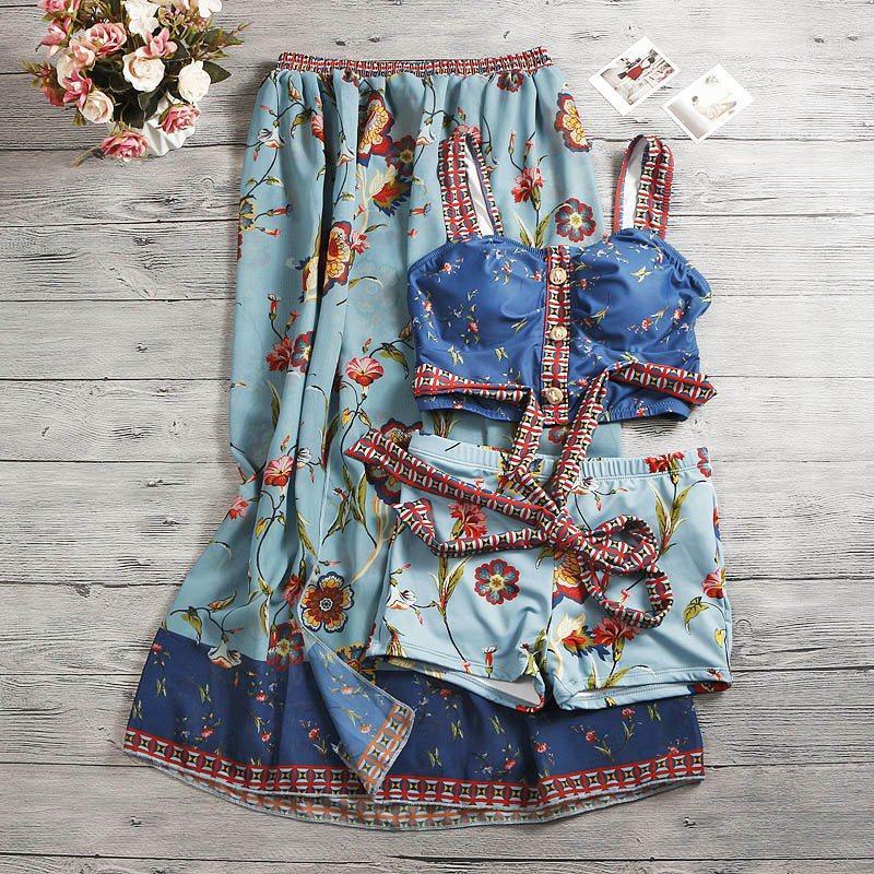 2020 Women Printed Floral Three-Pieces Bikini Set Swimsuit Padded Bathing Suit with Skirt Summer Sexy Swimwear Ladies Swim Suits1
2020 Women Printed Floral Three-Pieces Bikini Set Swimsuit Padded Bathing Suit with Skirt Summer Sexy Swimwear Ladies Swim Suits1