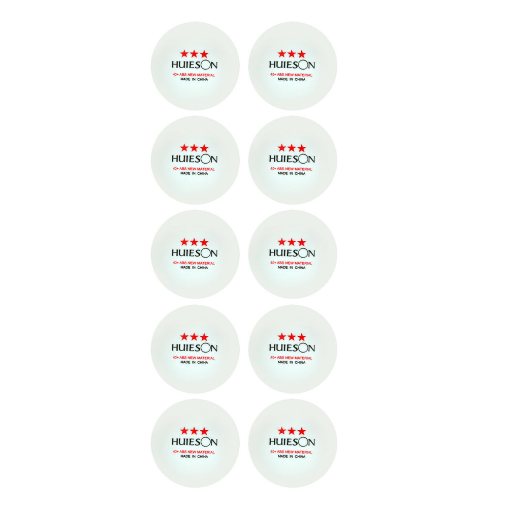 Huieson 30 50 100 English New Material Table Tennis Balls 3 Star 40+ ABS Plastic Ping Pong Balls Table Tennis Training Balls 201204
