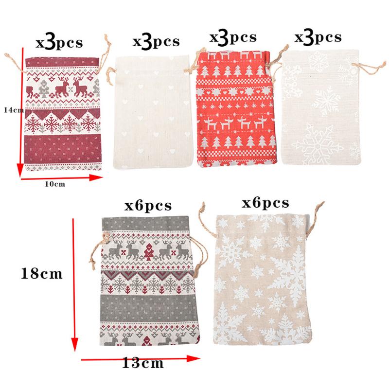 Drawstring Closure Linen Party Supplies Multifunction Holiday Portable Packaging Home Candy Christmas Countdown Gift Bag Printed
Drawstring Closure Linen Party Supplies Multifunction Holiday Portable Packaging Home Candy Christmas Countdown Gift Bag Printed