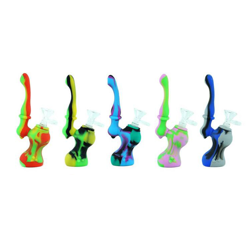 Colorful Silicone Hand Tobacco Pipe Portable Spoon Pipe With Glass Bowl Cheap Silicone Bong Pipes For Smoking
Colorful Silicone Hand Tobacco Pipe Portable Spoon Pipe With Glass Bowl Cheap Silicone Bong Pipes For Smoking
