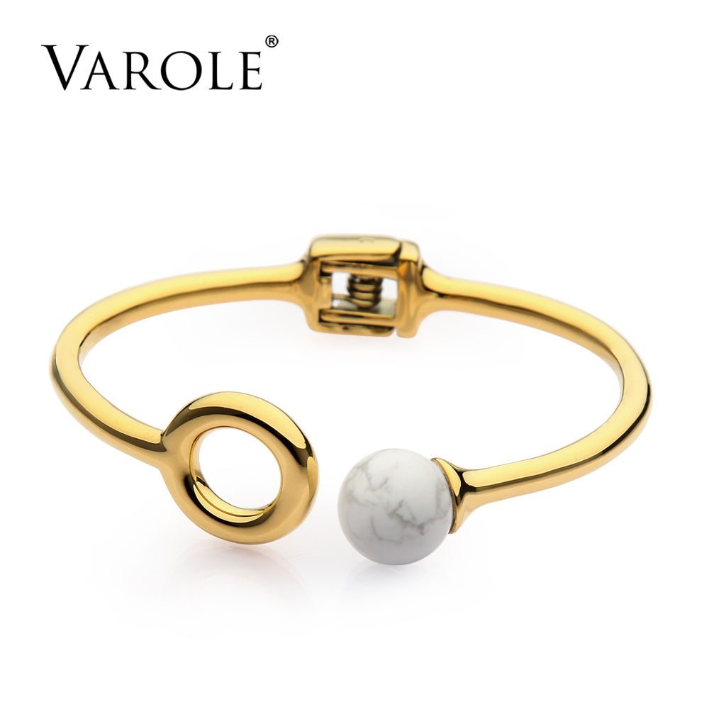 VAROLE Can Open Stainless Steel Gold Color Cuff Bracelets & Bangles For Women Fashion Jewelry Jonc Bracelet Pulseiras
VAROLE Can Open Stainless Steel Gold Color Cuff Bracelets & Bangles For Women Fashion Jewelry Jonc Bracelet Pulseiras