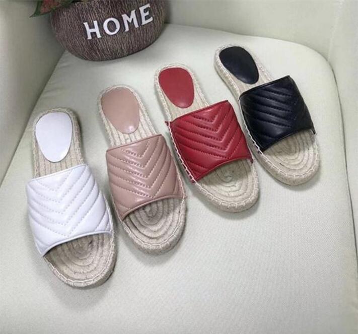 Women Leather Espadrille Sandal Slide Designer Sandal High Quality Real leather Cord Platform Double Hardware Outdoor Beach Slides with Box, Color 4
Women Leather Espadrille Sandal Slide Designer Sandal High Quality Real leather Cord Platform Double Hardware Outdoor Beach Slides with Box, Color 4