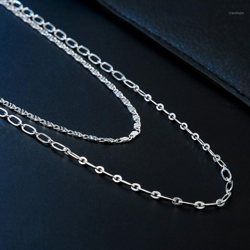 Chains Trending Products 925 Sterling Silver Fine Designer Double Chain Necklace For Women Fashion Party Wedding Jewelry Gifts
Chains Trending Products 925 Sterling Silver Fine Designer Double Chain Necklace For Women Fashion Party Wedding Jewelry Gifts