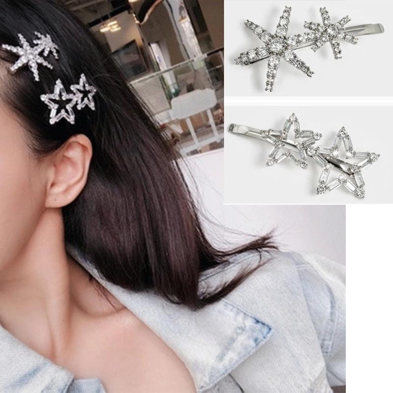 Crystal Rhinestone Hair Clip Shiny Star Snowflake Shape Hairpin Women Hair Accessories Cute Girl Side Clip Headwear
Crystal Rhinestone Hair Clip Shiny Star Snowflake Shape Hairpin Women Hair Accessories Cute Girl Side Clip Headwear