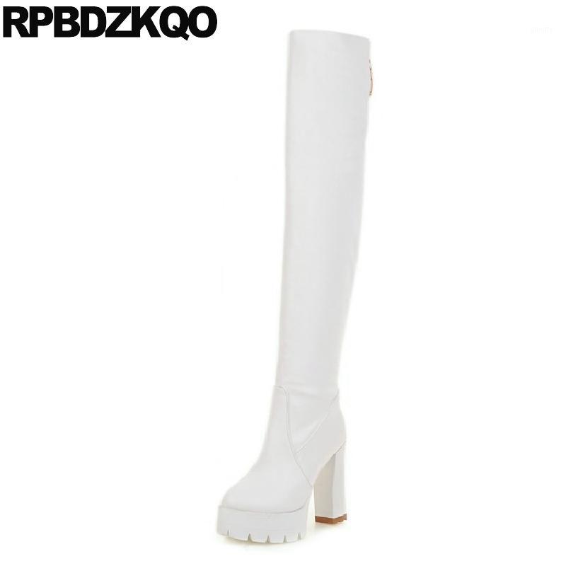 Fetish Knee High Dance Extreme White Size 10 43 Platform Boots Chunky Big Stretch Over The British Fashion Long Ladies Chinese1, Black fur lined
Fetish Knee High Dance Extreme White Size 10 43 Platform Boots Chunky Big Stretch Over The British Fashion Long Ladies Chinese1, Black fur lined