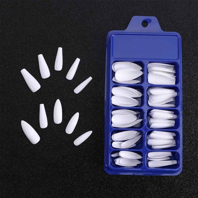 100Pcs/set Mixed 2 Style Full Cover Long Ballerina Stiletto False Nail Tips Acrylic Ballerina Fake Nails Art Stiletto Nails Tips, White
100Pcs/set Mixed 2 Style Full Cover Long Ballerina Stiletto False Nail Tips Acrylic Ballerina Fake Nails Art Stiletto Nails Tips, White
