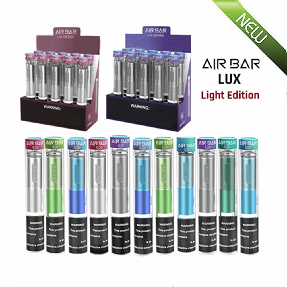 Air Bar Lux Disposable cigarettes Vape Light Edition 2.7ml Prefilled Pods 1000 Puff 500mAh Vapor Stick System kit Vs Plus XXL
Air Bar Lux Disposable cigarettes Vape Light Edition 2.7ml Prefilled Pods 1000 Puff 500mAh Vapor Stick System kit Vs Plus XXL