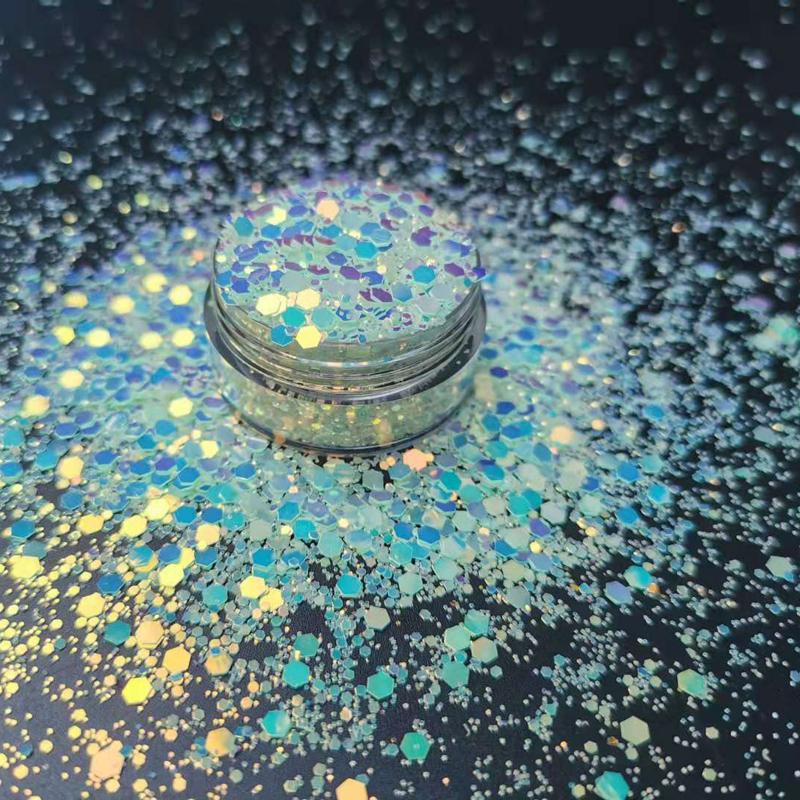 50g/pack Sparkly Nail Glitter Chunky Sequins Fluorescent Nail Glitter Flakes Glow In Dark Hexagon Mixed-Size 3D Stickers BZY567
50g/pack Sparkly Nail Glitter Chunky Sequins Fluorescent Nail Glitter Flakes Glow In Dark Hexagon Mixed-Size 3D Stickers BZY567