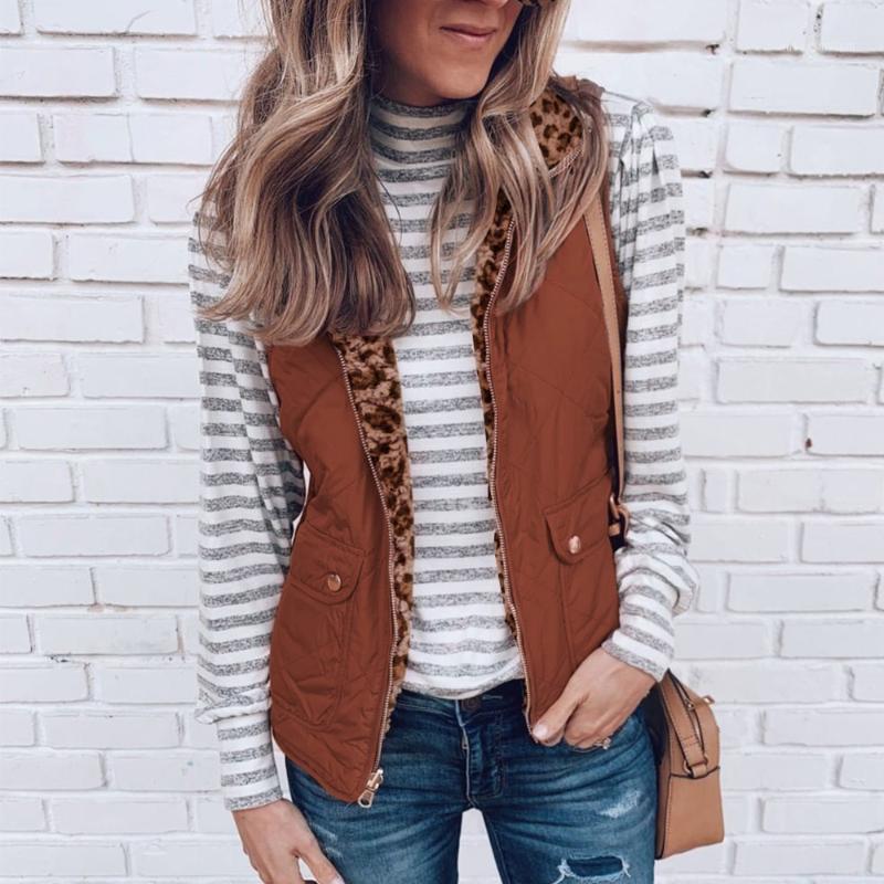 OEAK 2019 Womens Warm Sherpa Fleece Zip Up Reversible Vest Female Sleeveless Lightweight Fashion Jacket Outwear with Pockets1, Brick red
OEAK 2019 Womens Warm Sherpa Fleece Zip Up Reversible Vest Female Sleeveless Lightweight Fashion Jacket Outwear with Pockets1, Brick red