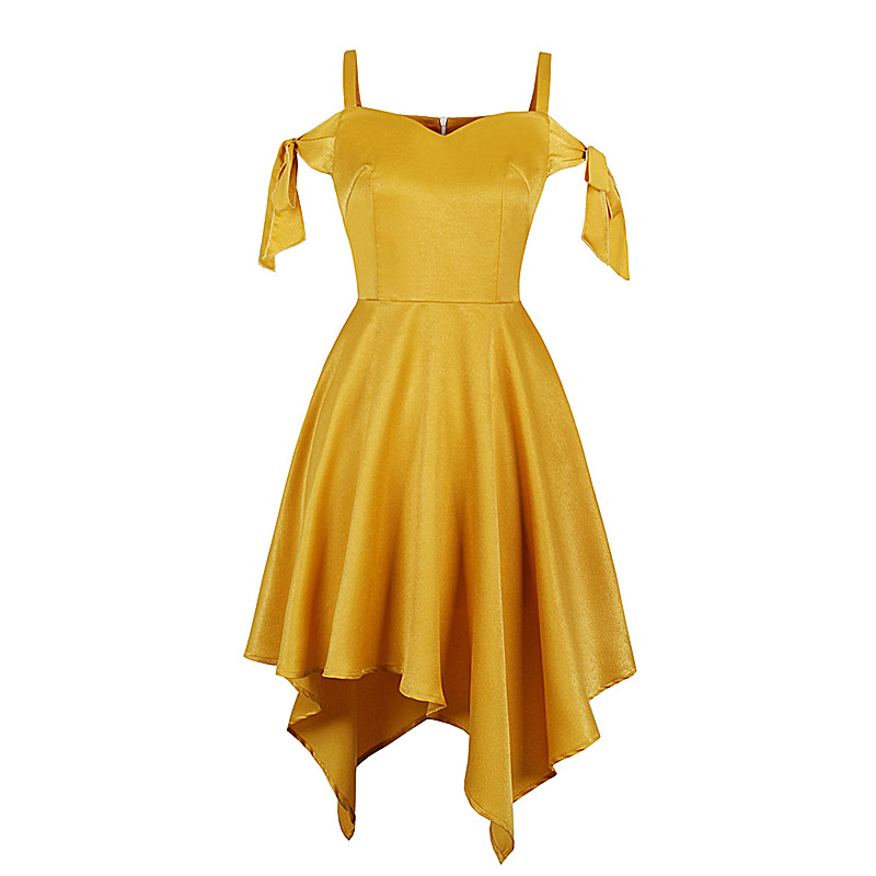 Spring New 2020 Fashion of Women Thin Temperature Round Solid Color Neck Without Single Mangoes Large Occasional Dress Size 91vf, Gold
Spring New 2020 Fashion of Women Thin Temperature Round Solid Color Neck Without Single Mangoes Large Occasional Dress Size 91vf, Gold
