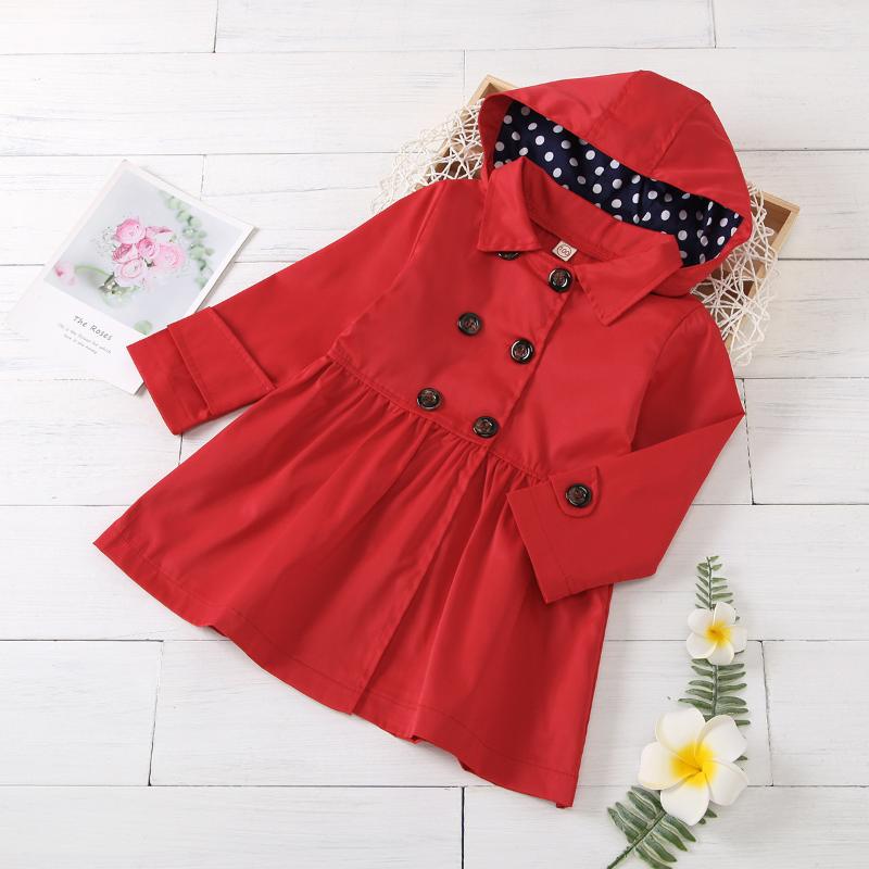 Europe and America Cross Border Children's Clothing Girls' Spring and Autumn Double-Breasted Hooded Splicing Long Trench Coat Li, Red
Europe and America Cross Border Children's Clothing Girls' Spring and Autumn Double-Breasted Hooded Splicing Long Trench Coat Li, Red
