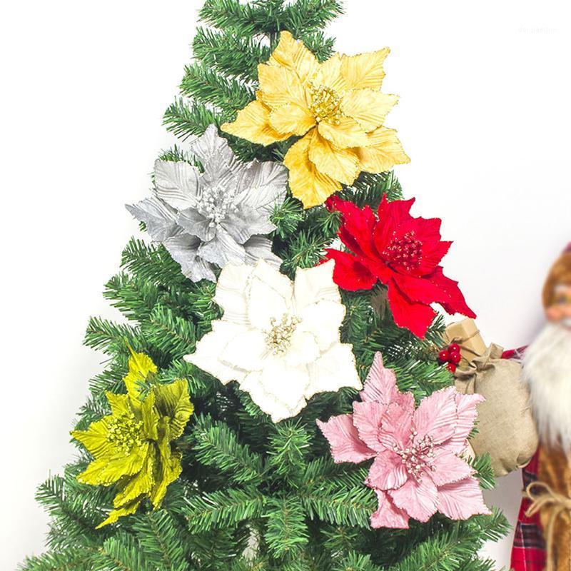Big Flower Head Glitter Artificial Silk Flower Christmas Tree Ornament DIY Christmas Decoration New Year Decor1, No.1
Big Flower Head Glitter Artificial Silk Flower Christmas Tree Ornament DIY Christmas Decoration New Year Decor1, No.1