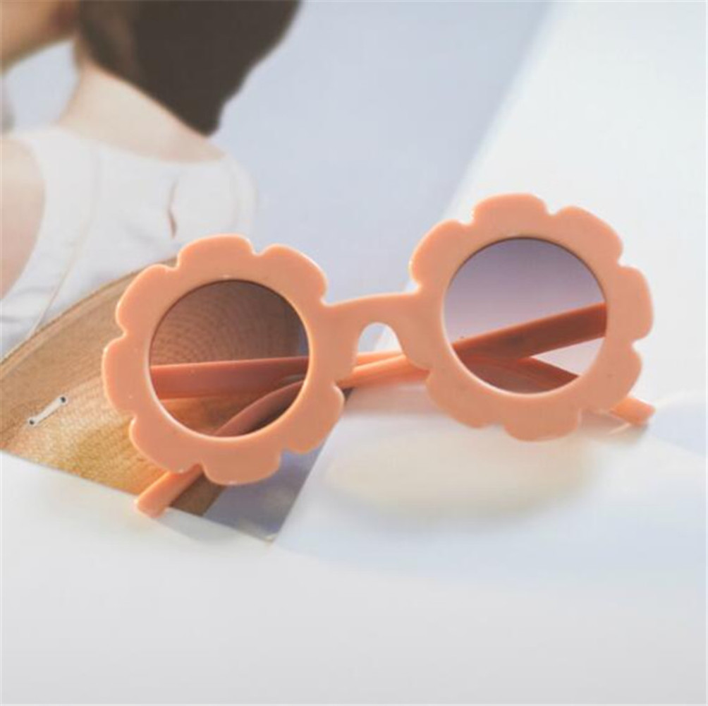 Sunglasses Cute Kids Flowers Candy Color Boys Girls Children Sunglasses Summer Fashion Sunglasses Glasses Beach Toy