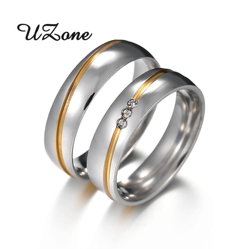 UZone Romantic Cubic Zirconia Couple Rings Stainless Steel Line 6mm Wedding Band Rings Best Gift Anillos Jewerly
UZone Romantic Cubic Zirconia Couple Rings Stainless Steel Line 6mm Wedding Band Rings Best Gift Anillos Jewerly