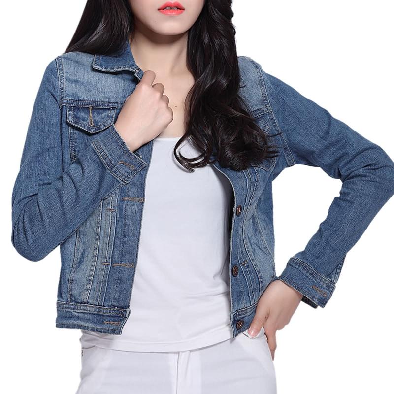 Women Short Basic Jeans Jacket Coat Bleach Long Sleeves Single Breast Slim Women Cowboy Denim Jacket Topcoat Cardigan On Sale, Black;brown
Women Short Basic Jeans Jacket Coat Bleach Long Sleeves Single Breast Slim Women Cowboy Denim Jacket Topcoat Cardigan On Sale, Black;brown
