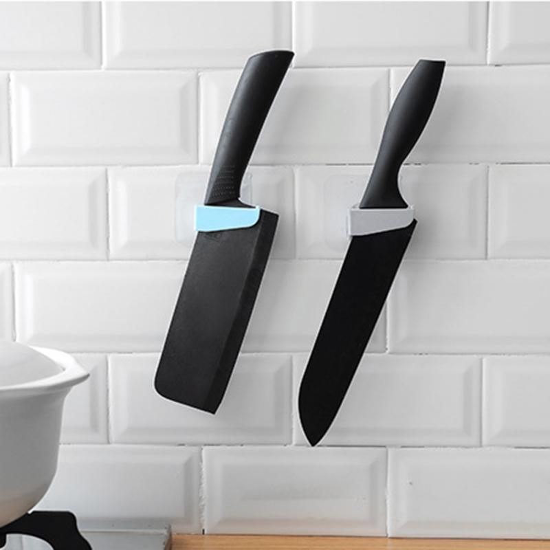 Punch-free Wall Hanging Knife Holder Wall Mount Home Hooks Knife Placstic Block Multi-purpose Hooks Home Organization
Punch-free Wall Hanging Knife Holder Wall Mount Home Hooks Knife Placstic Block Multi-purpose Hooks Home Organization