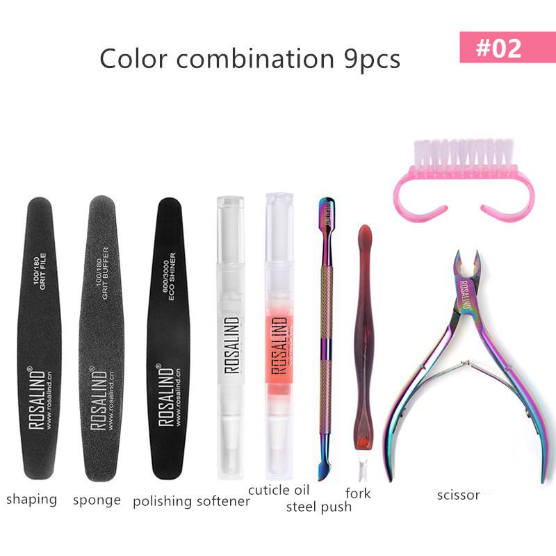 ROSALIND Manicure Set Gel Nail Polish Kit Cuticle Nipper Professional Stainless Steel Scissors Remover Acrylic Nails Art tools
ROSALIND Manicure Set Gel Nail Polish Kit Cuticle Nipper Professional Stainless Steel Scissors Remover Acrylic Nails Art tools